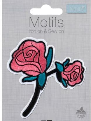 MOTIF B ROSES ON STEM