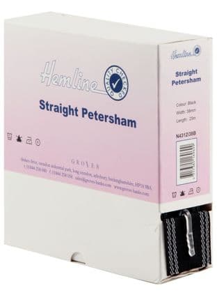 N4312\38B Petersham - 25m x 38mm: Black