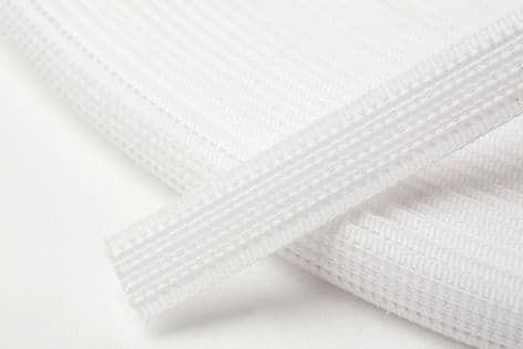 N4332.W Polyester Boning - 40m x 8mm: White
