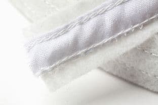 N4336.W Felt Covered Boning - 10m x 18mm: White