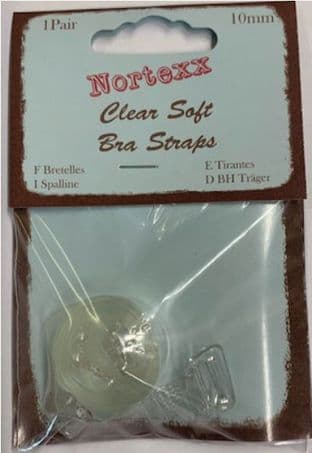 NBS/1 Clear Bra Straps - 10mm