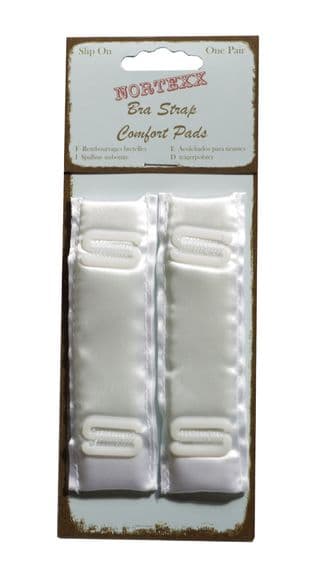 NCP/1 Bra Strap Shoulder Comfort Pads - Padded - White
