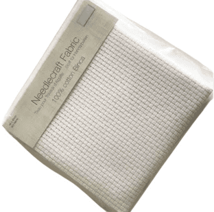 Needlecraft Fabric: Binca: 6 Count: 48 x 60cm: White: Pack