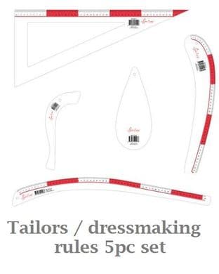 NL4131 Template Set: Tailor's Rule: 5 Pieces