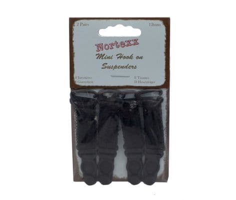 NSS/9 Mini Hook-on Suspenders - 2 pairs - Choice of Colour