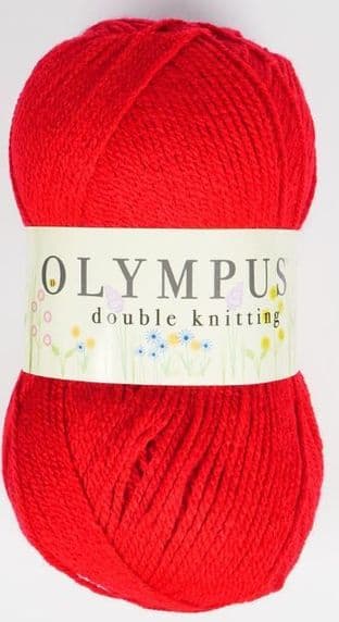 OLYMPUS DKNIT 10 X 100 GRAM CHERRY RED