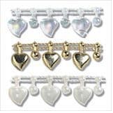 Pearl Beading: Shaped: Heart Drop: 10m x 12mm - Full Colour Range
