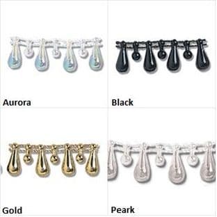 Pearl Beading: Shaped: Vari-Size Drop: 10m x 15mm - Full Colour Range