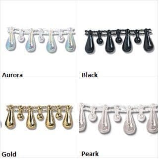 Pearl Beading: Shaped: Vari-Size Drop: 10m x 15mm - Full Colour Range