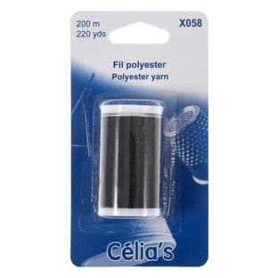 Polyester Thread: Black: 200m