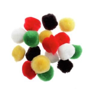 Pom Poms: 1.3cm (1/2in) - Full Colour Range