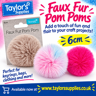 POM06 Pom-Pom Faux Fur 6cm 4 Per pack