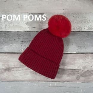 POM12 Pom-Pom Faux Fur 11cm 4 Per pack