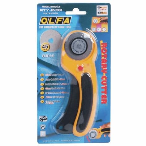 RTY-2\DX olfa Rotary Cutter: Deluxe Retracting 45mm