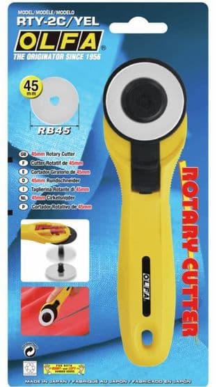 RTY-2c-yel olfa Rotary Cutter: 45mm