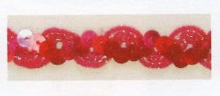 SF-0805 Sequin Braid Trimming - 10m - Full Colour Range