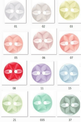 STAR BUTTONS 100 PER PACK