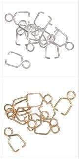 TDF Deluxe: Bail with Loop: Plated: 3 Packs of 10 - Gold or Silver