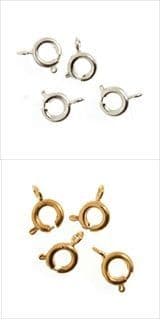 TDF Deluxe: Bolt Rings: Plated: 3 Packs of 4 - Gold or Silver