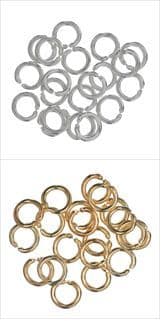 TDF Deluxe: Jump Rings: Plated: 5mm: 3 Packs of 20 - Gold or Silver
