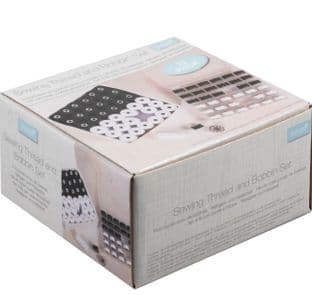 Thread and Bobbin Set: Black and White: 72 Pieces