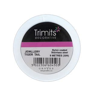 Tiger Tail Wire: 9m - Choice of Colour and Pack Size