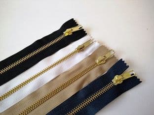 Z00054 Metal Auto Lock Jean Zips - 6"/15cm