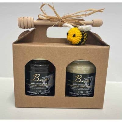 Bee Welsh Honey Twin Gift Pack 680g