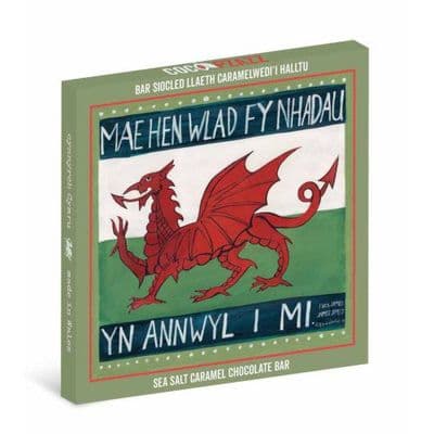 Coco Pzazz Draig Coch Chocolate Bar - Seasalt Caramel