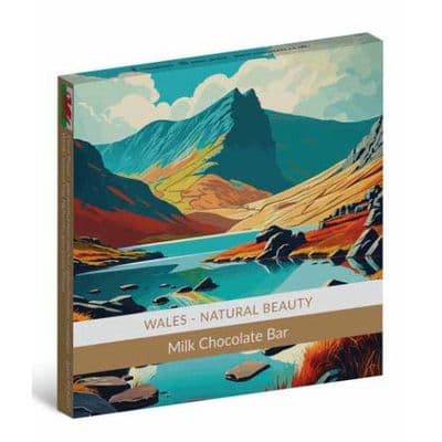Coco Pzazz Milk Chocolate Bar - Wales Natural Beauty