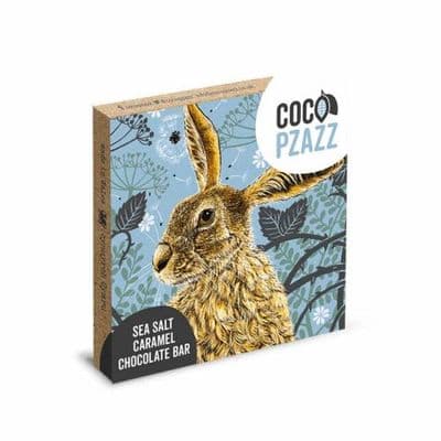 Coco Pzazz Salted Caramel Chocolate Bar - Hare