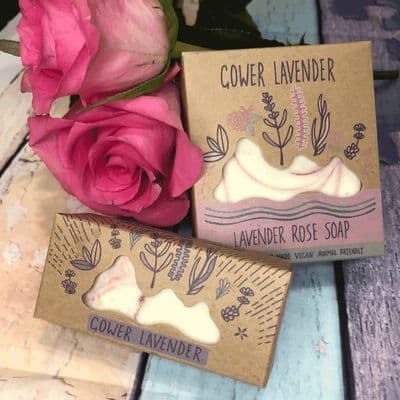 Gower Lavender - Lavender and Rose Soap