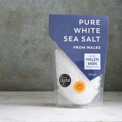 Halen Mon Pure White Sea Salt 100g