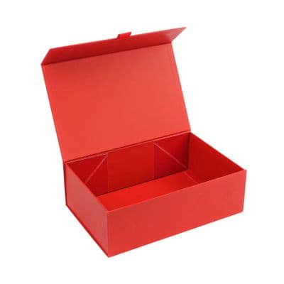 Medium Magnetic Card Gift Box - Red (4-6  items)