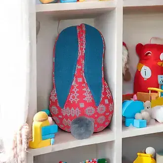 Red Bunny Cushion