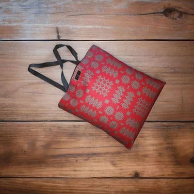 Red Tapestry Tote Bag
