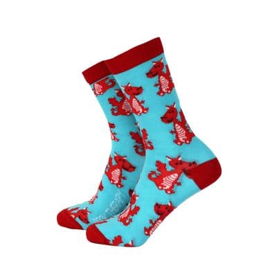 Welsh Dragons - Ladies Bamboo Socks