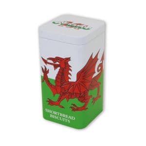 Welsh Flag Shortbread Gift Tin