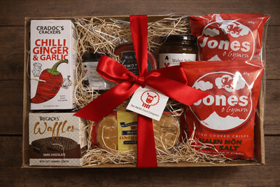 Welsh Food Hamper - Basged Goch  FREE DELIVERY
