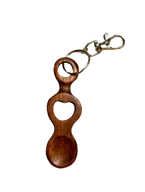 Welsh Lovespoon Keyring  (4 inch)