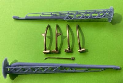 Bell AH-1 G Cobra Late Production skids for 1/32 ICM kit