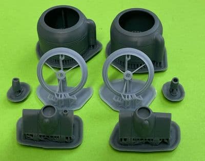 Bristol Beaufort Improved Engine Cowlings & Oil Coolers for 1/48 ICM kit