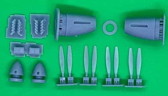 de Havilland Hornet Engine Cowlings for 1/72 AZ Models kit