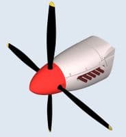 de Havilland Hornet Engine Cowlings for 1/72 AZ Models kit