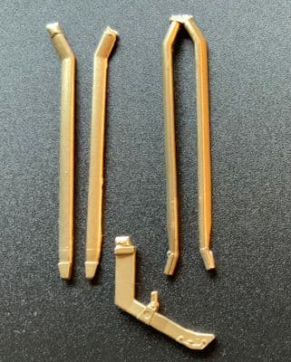 Fokker Dr.I undercarriage for 1/24 Meng kit