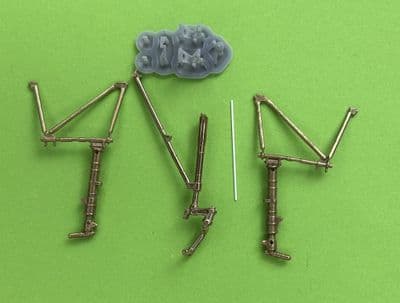 Grumman F-7F Tigercat brass undercarriage for Italeri and AMT kits
