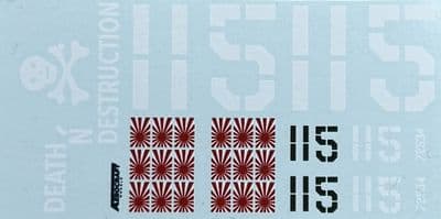 Grumman Hellcat F6F-5 Decal for USN 