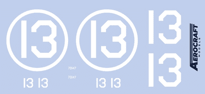 GrummanHellcatF6F-5N(Early 5)Night Fighter conversion with decal for Aircraft No.13 1/24 Airfix kit