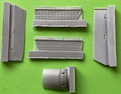 Hawker Hunter Ailerons, Flaps, Airbrake and Parts to Convert F.4 and F.5 for 1/48 Airfix kit