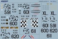 Hawker Hunter T.7 conversion Early RAF for 1/48 Airfix kit